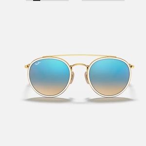 Ray ban round double ridge sunglasses